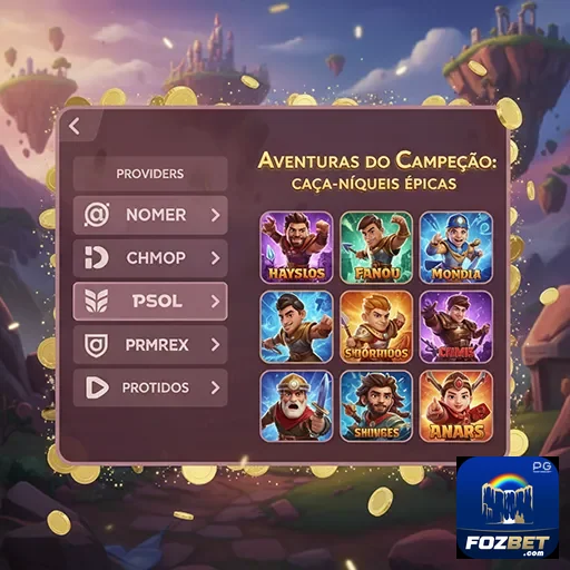 Variadas slots em um cassino online ao vivo